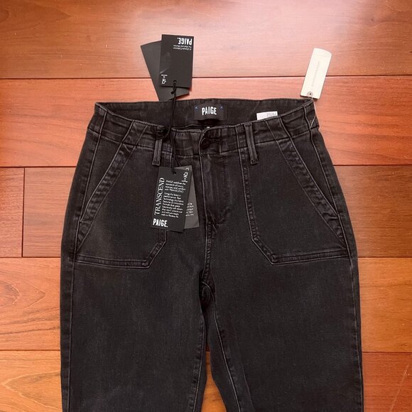 PAIGE Mayslie Jogger Jeans, Faded Mist, Size 26, NWT - Picture 3 of 11